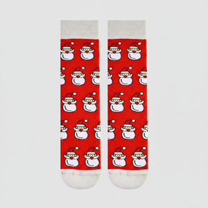 Chaussettes de Noël unisexes colorées, respirantes et chaudes, tricotées avec plusieurs motifs Père Noël, pour un usage quotidien au printemps et en été - Product Image 2