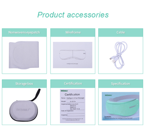 Massageador de olhos novo design de vibração, bluetooth, beleza inteligente, mini óculos de massagem para uso em casa - Product Image 6