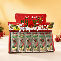 Jouet Squishy Bâton de Beurre de Noël, Jouet Anti-Stress à Montée Lente Texture Vaseline, Beurre Salé à Presser, 12 Pièces par Boîte de Présentation