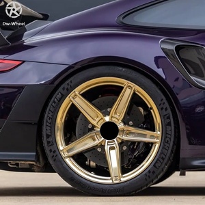 Jantes DW Custom Forgées Brossées Or Légères 18 19 20 pouces 5x114.3 5x127 5x130 pour GTR Lexus <span class=keywords><strong>Ferrari</strong></span> Panamera Mercedes-Benz - Product Image 1
