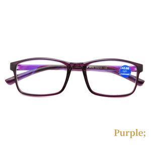 <span class=keywords><strong>Lunettes</strong></span> de lecture portables légères unisexes avec verres anti-lumière bleue, design fin, matériau PC, modèle noir 8030 - Product Image 4