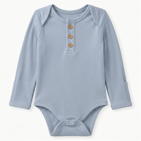 Ensemble de Combinaison Bébé en Bambou Personnalisable avec Logo et Bonnet, Pyjama Nouveau-né Certifié OEKO-TEX CPC, Combinaison Côtelée Écologique en Bambou