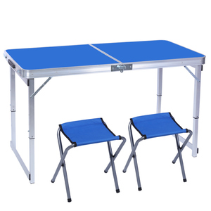 <span class=keywords><strong>Valise</strong></span> portable 4 places <span class=keywords><strong>pliable</strong></span> <span class=keywords><strong>camping</strong></span> en plein air <span class=keywords><strong>table</strong></span> de pique-nique pliante avec trou de parapluie <span class=keywords><strong>table</strong></span> à manger et ensemble de chaises - Product Image 3