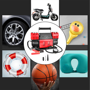 Heavy Duty Double กระบอกสูบรถบรรทุก RVs จักรยานและรถยนต์150 PSI แบบพกพา Air Pump 12V เครื่องอัดอากาศแบบพกพายาง Inflator - Product Image 5