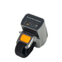 Inventoryhacks NORGEE - Escáner de Anillo Inalámbrico Portátil para Logística de Almacenes, Lector de Códigos 2D/QR con Detección Automática, 1 Año de Garantía