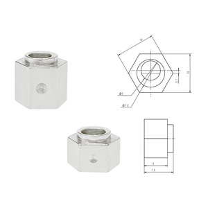 Tuerca Hexagonal Excéntrica HINTONDA M5, Acero al Carbono Niquelado, Clase 8.8, Métrica GB13861, Elemento de Fijación - Product Image 4