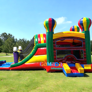 Château Gonflable Commercial pour Fêtes, Jeu de Saut pour Enfants, Combo Château Gonflable et Toboggan, Vente en Gros - Product Image 4