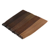 Piano droit Couleur 4P6 PUR Cheveux Humains 18-28 pouces 100 g/ensemble Brésilienne Extensions De Cheveux Humains 2 Tons Tissage de Cheveux