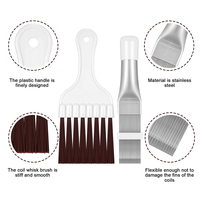 Outil de réparation de haute qualité, peigne à ailettes en acier inoxydable, radiateur, climatiseur, condenseur, évaporateur, brosse de nettoyage portable