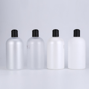 Frosted <b>Plastic</b> Bottle 500ml Screw Cap Cylinder Cosmetic <b>Packaging</b> Daily Chemical Use - Product Image 1