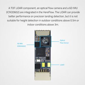 Hex Optical Flow <b>Sensor</b> Hereflow Fixed Height <b>Indoor</b> Position Module Integrated Lidar 6DIMU Pixhawk2 3 Cube Pix PX4 42 Field - Product Image 3