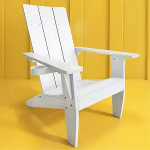 סיטונאים כיסא חיצוני עמיד למים סגנונות כיסא עץ מפלסטיק לחצר כיסאות אדירונדק מודרניים לגינה