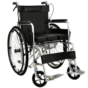 Fauteuil roulant manuel pliable WISHMED avec siège toilette pour personnes âgées, aide à la mobilité - Product Image 5