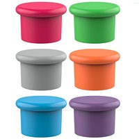 Nouveau bouchon de bouteille de vin réutilisable en silicone SHT, matériau de qualité alimentaire écologique, scellage pour une conservation optimale, design imprimable