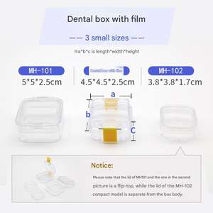Di alta qualità Multi-Purpose di plastica corona scatola di fornitura dentale membrana pellicola per denti e protesi di stoccaggio in igiene orale cliniche - Product Image 4