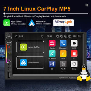 Reproductor de audio universal para coche Mp5 con pantalla táctil HD de 7 pulgadas, sistema multimedia para coche Android Auto/carplay Gps Dsp - Product Image 2