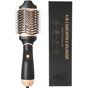 Professional Straightener Brush Hair Styling <b>Tool</b> With Rotatable Power Cord Straightener Brush - Product Image 4