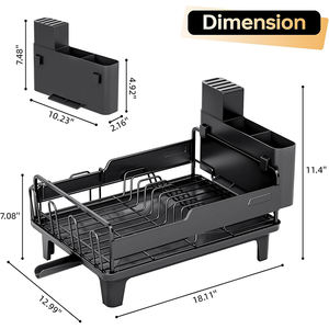 Organizador de Cocina, <span class=keywords><strong>Escurridor</strong></span> de Platos Multifuncional con Soporte <span class=keywords><strong>para</strong></span> Tazas y Tabla de Cortar - Product Image 3
