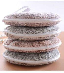 Pads démaquillants en microfibre personnalisés en gros, en charbon de bambou et polyester, lavables et réutilisables, en fibre de bambou - Product Image 1