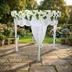 ผ้าซาตินลาย Bliss Mandap ไข่มุกที่เงียบสงบเทียม - Product Image 2