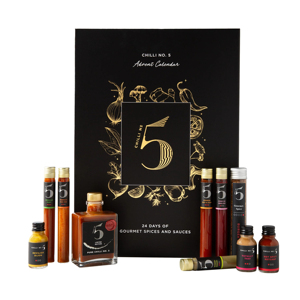 Calendrier <span class=keywords><strong>de</strong></span> l'Avent Sauce Piquante Noël 2026 - <span class=keywords><strong>Cadeau</strong></span> <span class=keywords><strong>de</strong></span> Noël Étanche avec Sauces Piquantes Gourmandes, Flocons, Épices et Huile - Product Image 1