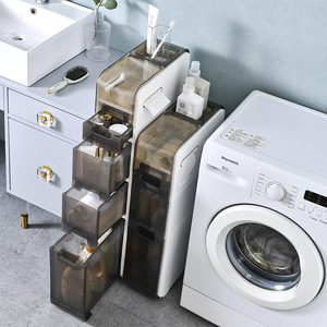 Home Storage Cabinet Narrow <b>Drawers</b> Rectangle Standing Type 6.55kg For Bathroom Kitchen Laundry Room - Product Image 2