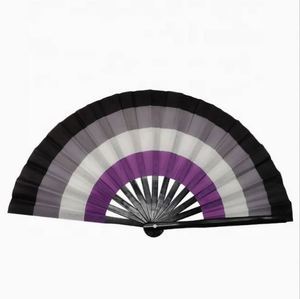 Abanicos Plegables de Bambú Grandes y Duraderos de 33 cm (13 Pulgadas) con Diseño Impreso para Fiestas, Bailes y Festivales, Estilo Tallado, Recuerdo - Product Image 4