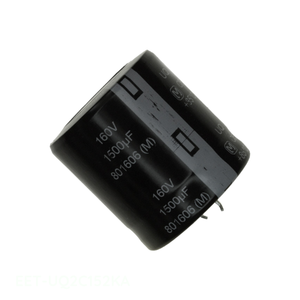 Distributeur agréé EET-UQ2C152KA Condensateur en aluminium 1500µF 20% 160V SNAP TH à montage traversant 1500 µF - Product Image 1
