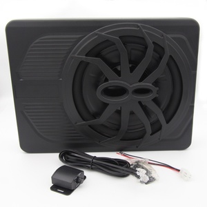 Subwoofer Activo Ultrafino de 10 Pulgadas y 12V para Coche, Altavoz Bajo Asiento de Aluminio con Bajos Potentes, Sistema de Audio para Todos los Modelos - Product Image 4
