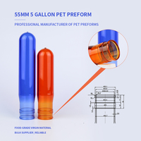 Préformes PET personnalisées OEM/ODM 55 mm - 165 g - 800 g - Écologiques et robustes pour bouteilles PET et bidons d'eau de 5 gallons