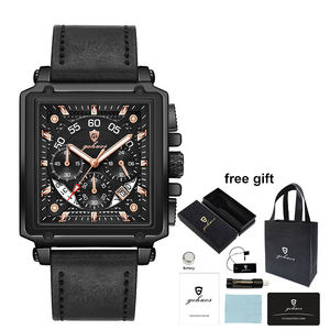 Montre-bracelet de luxe pour homme Gohuos 9816, étanche, à quartz, originale, avec boîte et sac de rangement - Product Image 4