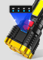 Lampe torche LED XML T6 rechargeable, étanche, en alliage d'aluminium, 5 modes, zoom, alimentée par 2 piles 18650, pour le vélo et le camping en extérieur