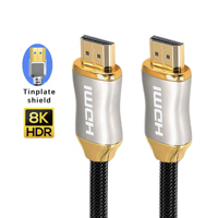 Vente en gros 0.5m 1m 2m 3m 5 m 8K 60Hz pour câble mâle à mâle 48Gbps plaqué or pour cordon pour moniteur PS5