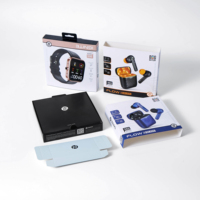 Caja de Papel Reciclado de Alta Calidad para Auriculares Inalámbricos, Diseño de Cajón Deslizante con Relieve para Productos Electrónicos