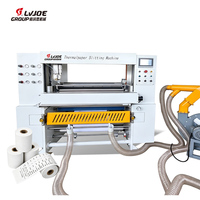 Machine de découpe de rouleaux de papier thermique avec guidage automatique du ruban pour une coupe nette des rouleaux de papier de fax