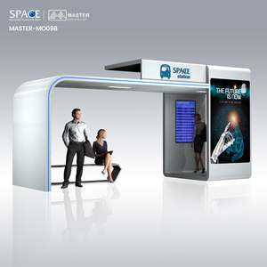 Ngoài Trời Đường Phố Quảng Cáo Công Cộng Thiết Bị Sáng Tạo Dừng Xe Buýt Xe Buýt Nơi Trú Ẩn Với Dẫn Đầu Bảng Quảng Cáo - Product Image 6