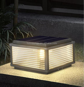 <span class=keywords><strong>Colonne</strong></span> <span class=keywords><strong>LED</strong></span> Solaire Extérieure Étanche IP65 E27 Base Pilier Lumières pour Maison Villas Cours Colonnes d'Entrée et Balcons - Product Image 1