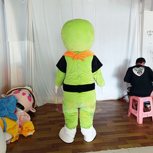 <span class=keywords><strong>Costume</strong></span> de mascotte XL vert <span class=keywords><strong>extraterrestre</strong></span> de haute qualité pour adultes, design personnalisé, certifié CE pour événements et activités de marque - Product Image 4