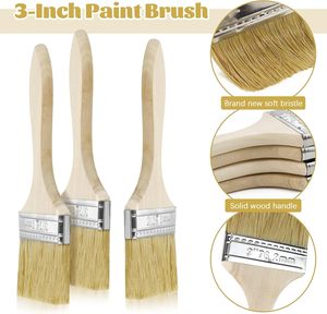 Ensemble de brosses à copeaux polyvalentes pour la peinture, les teintures, les vernis, l'époxy, la colle, les résines, les murs et les grands projets - Product Image 2