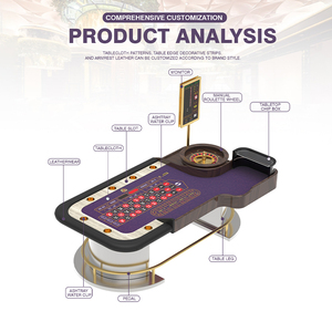 Mesa <span class=keywords><strong>de</strong></span> <span class=keywords><strong>Ruleta</strong></span> Profesional <span class=keywords><strong>de</strong></span> Lujo, Estilo Americano, <span class=keywords><strong>de</strong></span> Acero Inoxidable Personalizada, <span class=keywords><strong>de</strong></span> Alta Calidad, para Casino, en Venta - Product Image 4