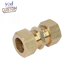 Composants personnalisés YOD, usinage CNC, raccord de compression en laiton pour <span class=keywords><strong>tuyau</strong></span> de 1/4 à 1 pouce, filetage NPT BSPT - Product Image 1