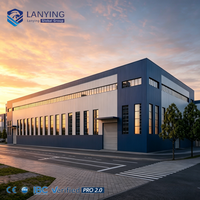 Edificio de Almacén Modular Moderno con Estructura de Acero, Bajo Costo, para Almacenamiento Industrial y Comercial, Diseño Flexible, Almacén Prefabricado