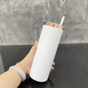 Custom logo 20oz Stainless Steel Vacuum Insulated Travel Mug Laser Engraving Mirror Copper Plated Skinny Tumbler - Product Image 2