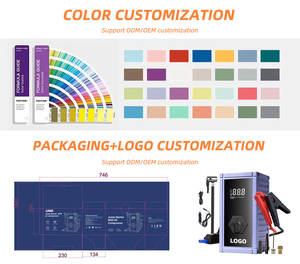 <span class=keywords><strong>Chargeur</strong></span> de batterie de voiture 4in1 12V 24V Power Bank Blower Car Tire Inflation Air Pump Compressor 12000mAh Portable Car Jump Starter - Product Image 6