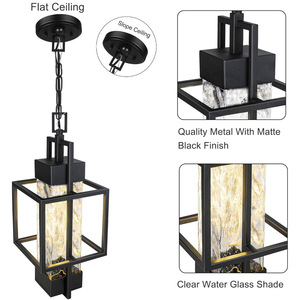 Rustic Iron <b>Ceiling</b> <b>Light</b> Led Pendant For Hallway Staircase Outdoor Indoor Use - Product Image 3