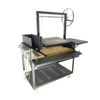 Argentine Grill Santa Maria Grill pour Backyard 40 ''Couleur Noire