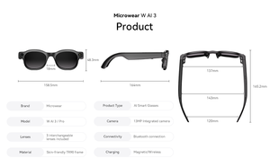AI Glasses 800W HD Camera 32GB Chat AI Translation Photography Video Smart AI Sunglasses - Product Image 6
