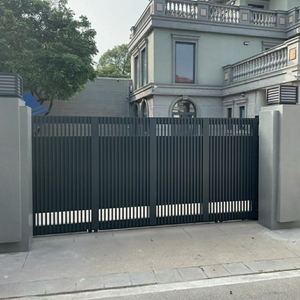 Puertas <span class=keywords><strong>de</strong></span> Entrada Automáticas para Casas, Puerta Eléctrica Automática Grande para el Hogar, Puerta Plegable Suspendida con Motor - Product Image 2