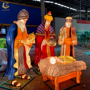 CCFL55 High quality traditional figures lantern lighting the Nativity Story lantern exhibition for sale