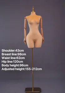 Maniquí de tela curvilíneo BBL de medio cuerpo, talla grande, busto grande, forma de vestir, caderas anchas, maniquíes femeninos brasileños sexys, venta de fábrica - Product Image 4